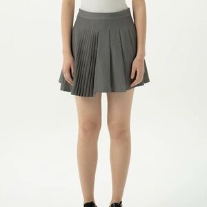 Chic Gray Women's Mini Skirt